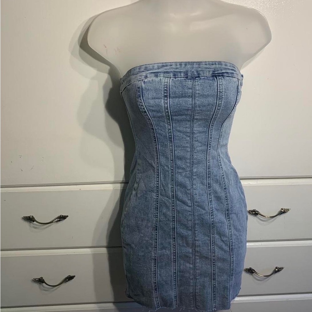 Princess polly houser denim mini dress